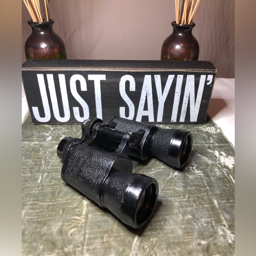 Black Vintage Binolux Binoculars